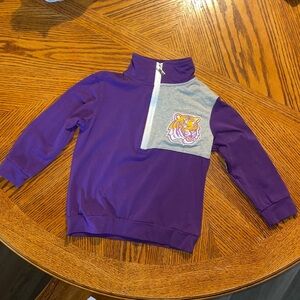 Louisiana LSU 🐯 tigers zip up shirt, size 6/7